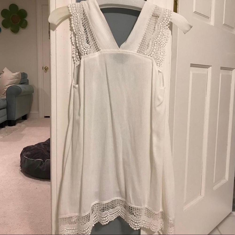 Urban Outfitters White Lace Shirt